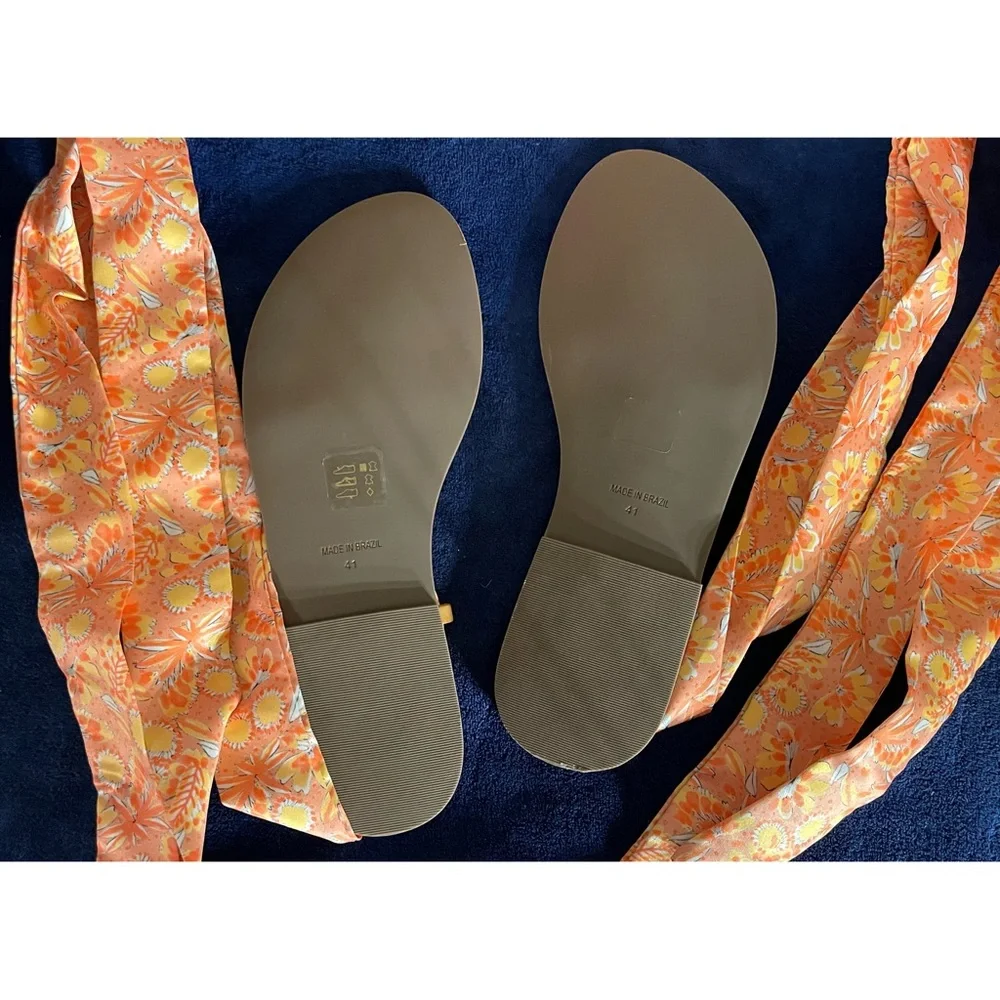 Anthropologie Vera Scarf Gladiator Sandals NWT SIZE 10 - Picture 8 of 15